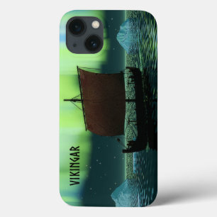 Viking Ship and Northern Lights Case-Mate iPhone Case