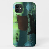 Viking Ship and Northern Lights Case-Mate iPhone Case (Achterkant)