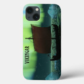 Viking Ship and Northern Lights Case-Mate iPhone Case (Achterkant)