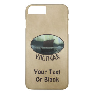 Viking Ship and Northern Lights iPhone 8/7 Plus Hoesje