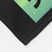 Viking Ship and Northern Lights Fleece Deken (Hoek)