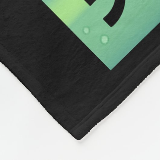 Viking Ship and Northern Lights Fleece Deken (Hoek)