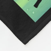 Viking Ship and Northern Lights Fleece Deken (Hoek)