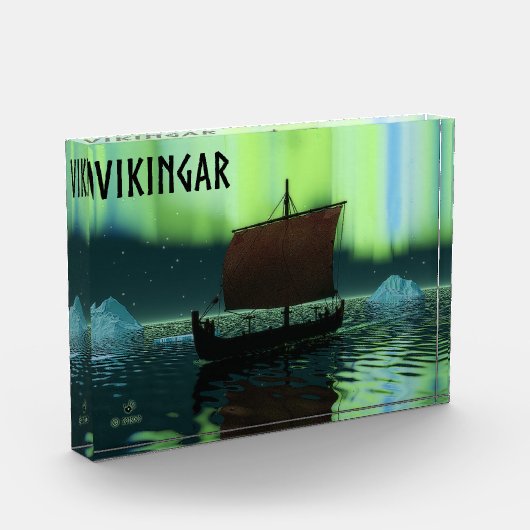 Viking Ship and Northern Lights Fotoblokken (Links)