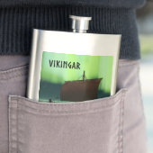 Viking Ship and Northern Lights Heupfles (Voorbeeld)