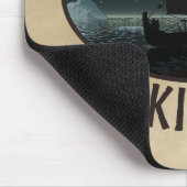 Viking Ship and Northern Lights Muismat (Hoek)