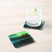 Viking Ship and Northern Lights Onderzetter (Rechterzijde)