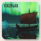 Viking Ship and Northern Lights Onderzetter (Voorkant)