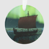 Viking Ship and Northern Lights Ornament (voorkant)