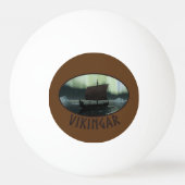 Viking Ship and Northern Lights Pingpongbal (Achterkant)