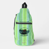 Viking Ship and Northern Lights Sling Bag (Voorkant)
