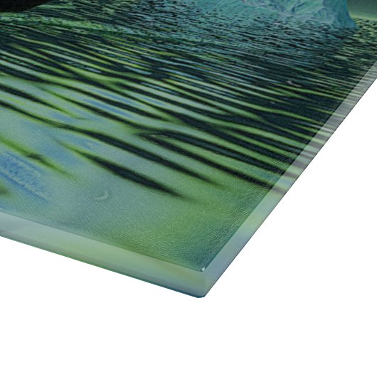 Viking Ship and Northern Lights Snijplank (Hoek)