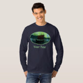 Viking Ship and Northern Lights T-shirt (Voorkant volledig)