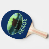 Viking Ship and Northern Lights Tafeltennisbatje (Zijkant)