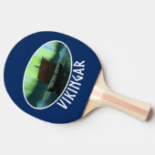 Viking Ship and Northern Lights Tafeltennisbatje (Zijkant)