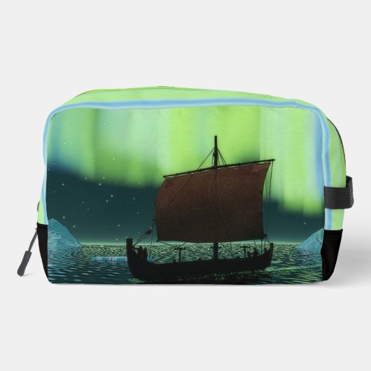Viking Ship and Northern Lights Toilettasje (Achterkant)