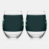 Viking Ship and Northern Lights Wijnglas Zonder Voet (Links)