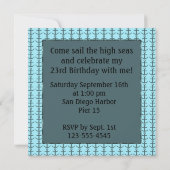 Viking Ship Birthday Kaart (Achterkant)