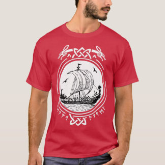 Viking Ship Boat runt Wikinger Vikings T-shirt