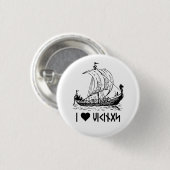 Viking Ship Button (Voorkant /achterkant)