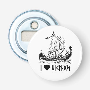 Viking Ship Button Flesopener