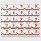 Viking Ship Cadeaupapier (Vlak)