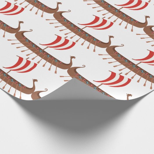 Viking Ship Cadeaupapier (Hoek)