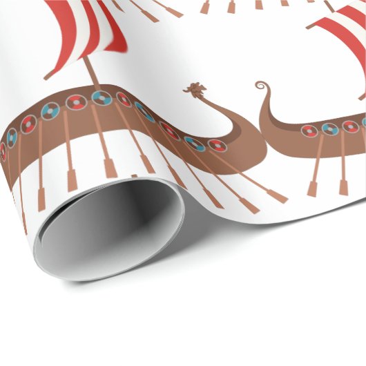 Viking Ship Cadeaupapier (Rol Hoek)