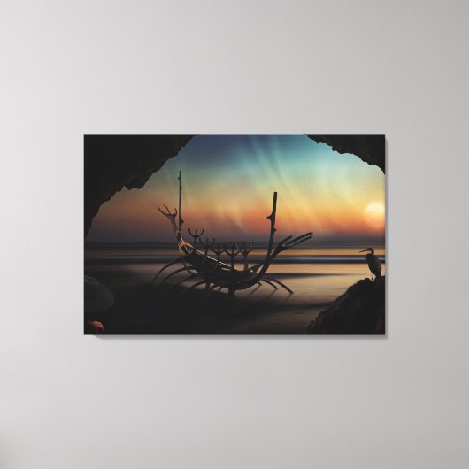 Viking Ship Canvas Afdruk (Voorkant)