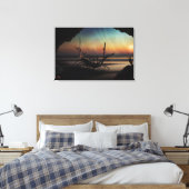Viking Ship Canvas Afdruk (Insitu (Slaapkamer))
