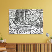 Viking Ship Canvas Afdruk (Insitu (Woonkamer))