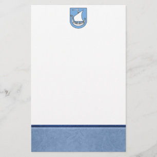 Viking Ship Coat of Arms Briefpapier