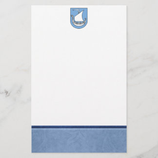 Viking Ship Coat of Arms Briefpapier