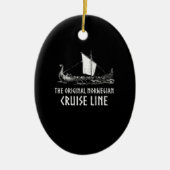 Viking Ship Cruise Line Odin en Valhalla Keramisch Ornament (Voorkant)