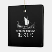 Viking Ship Cruise Line Odin en Valhalla Keramisch Ornament (Links)