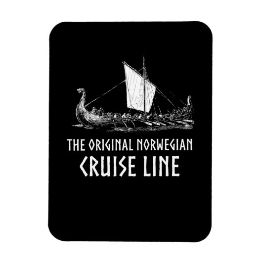 Viking Ship Cruise Line Odin en Valhalla Magneet (Verticaal)