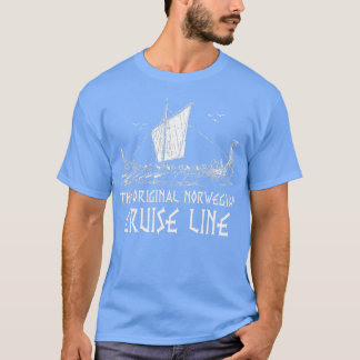 Viking Ship Cruise Line Odin en Valhalla Mannen Wo T-shirt
