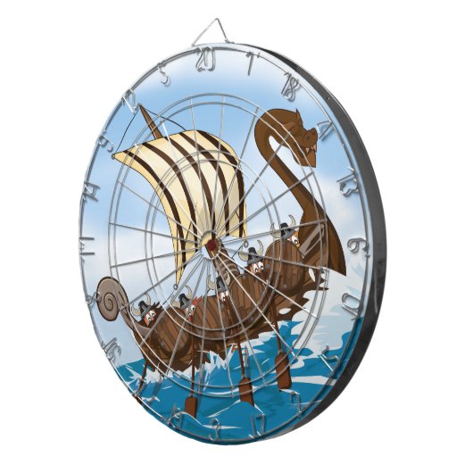Viking Ship Dartbord (Voorkant Rechts)
