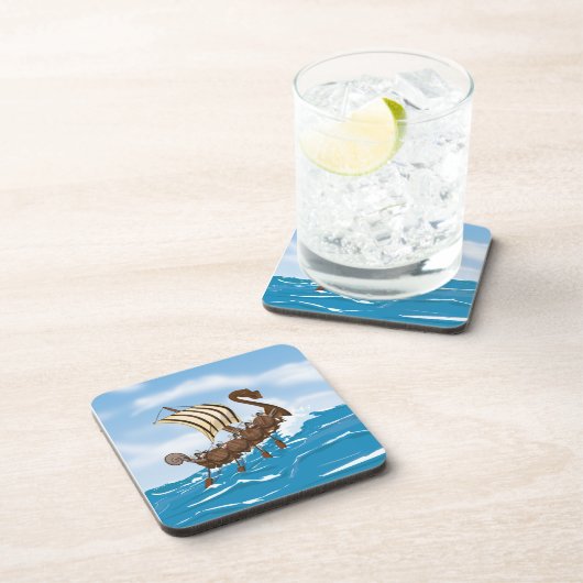 Viking Ship Drankjes Onderzetter (Rechterzijde)