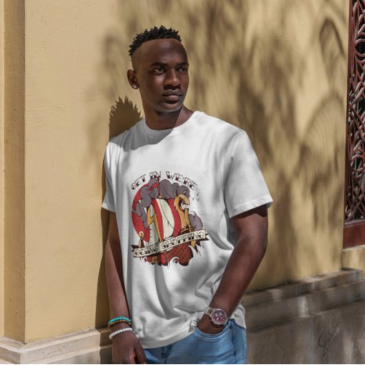 Viking Ship Funny Shopping Quote T-shirt