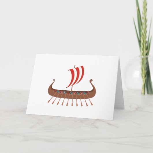 Viking Ship Kaart (Voorkant)
