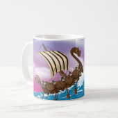 Viking Ship Koffiemok (Voorkant links)