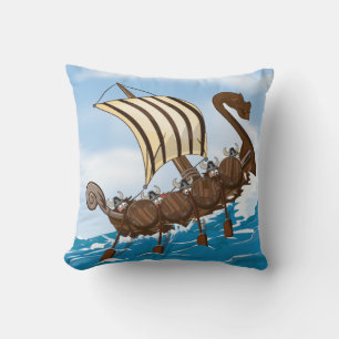 Viking Ship Kussen