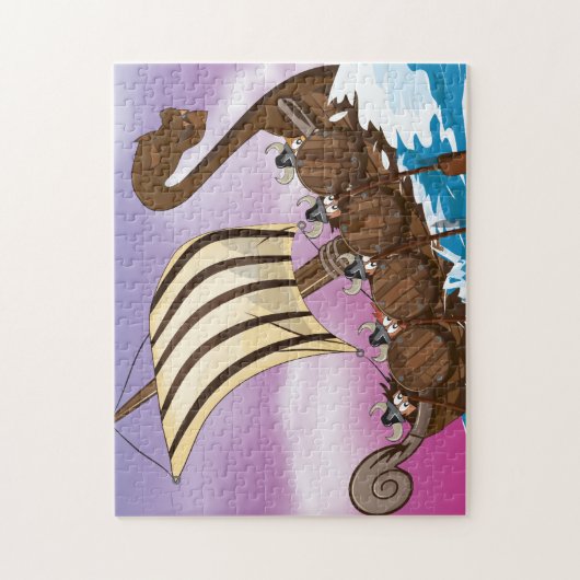 Viking Ship Legpuzzel (Verticaal)