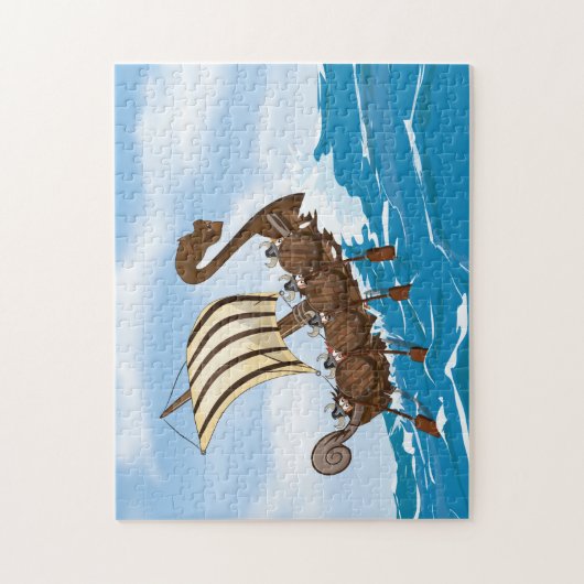 Viking Ship Legpuzzel (Verticaal)