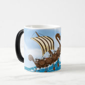 Viking Ship Magische Mok (Voorkant links)