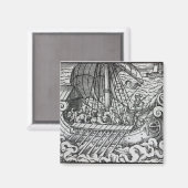 Viking Ship Magneet (Voorkant / Achterkant)