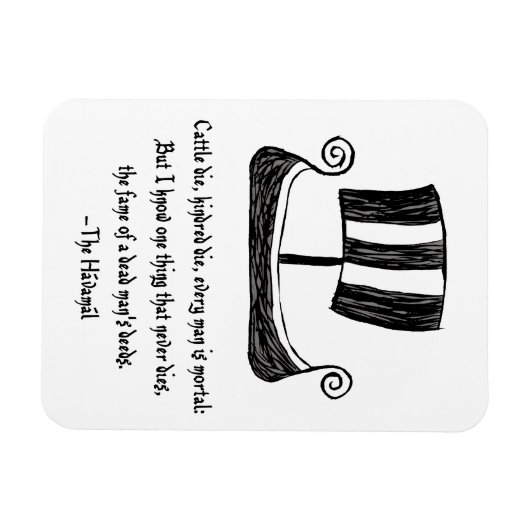 Viking Ship Magneet (Horizontaal)