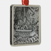 Viking Ship Metalen Ornament (Rechts)