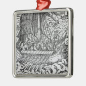 Viking Ship Metalen Ornament (Links)